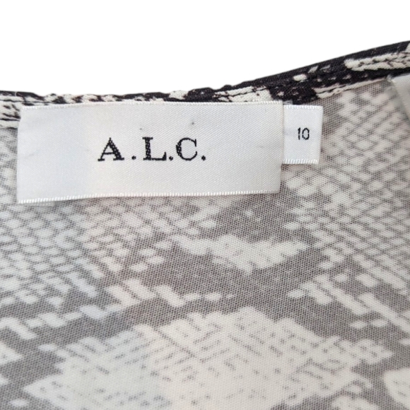 A.L.C. Beale Snakeskin Cutout Maxi Dress Womens 10 Sleeveless Cocktail Party - Picture 11 of 13